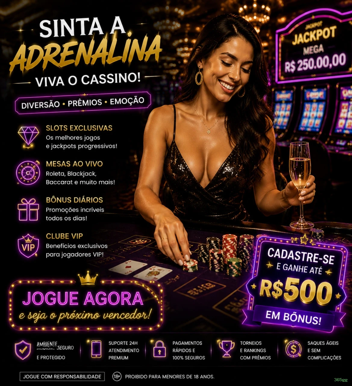 Ganhar e sacar na 365gg